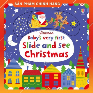 Sách Cho Bé 1 tuổi Giáng Sinh Baby's Very First Slide And See Christmas