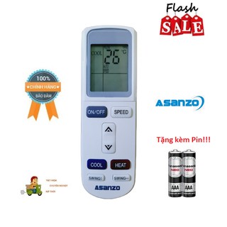 Mua Remote Điều khiển điều hòa máy lạnh Asanzo- Hàng mới chính hãng 100% Tặng kèm Pin!!!