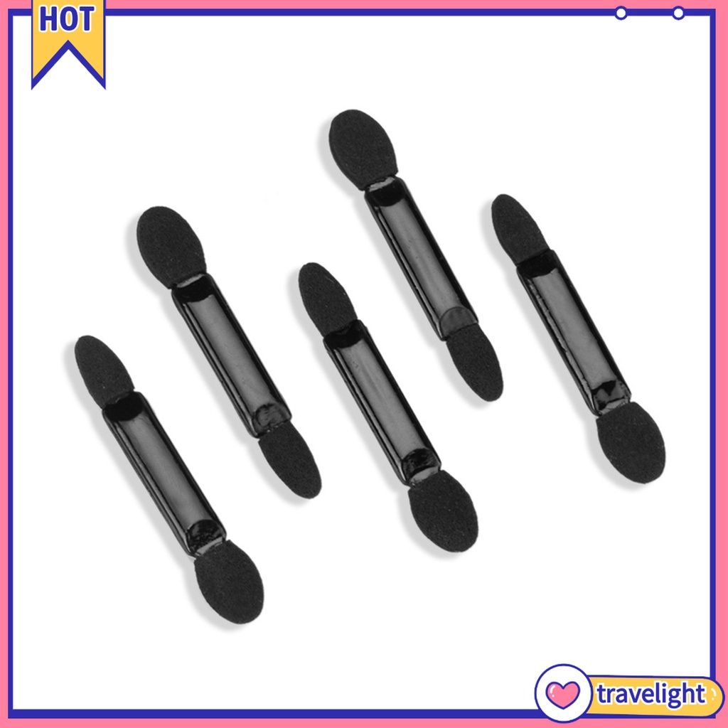 (Travelight) 10 cọ mút 2 đầu dùng tán phấn mắt dùng 1 lần tiện dụng