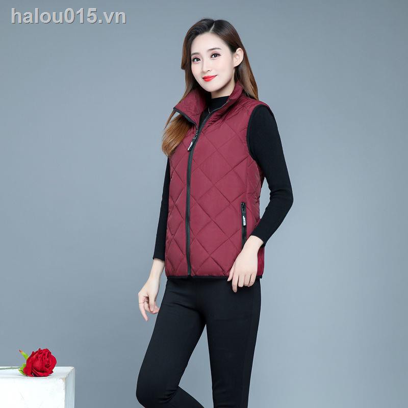 Áo Khoác Kiểu Gi-Lê Thiết Kế Trẻ Trung Hợp Thời Trang Thu Đông Cho Phụ Nữ Trung Niên