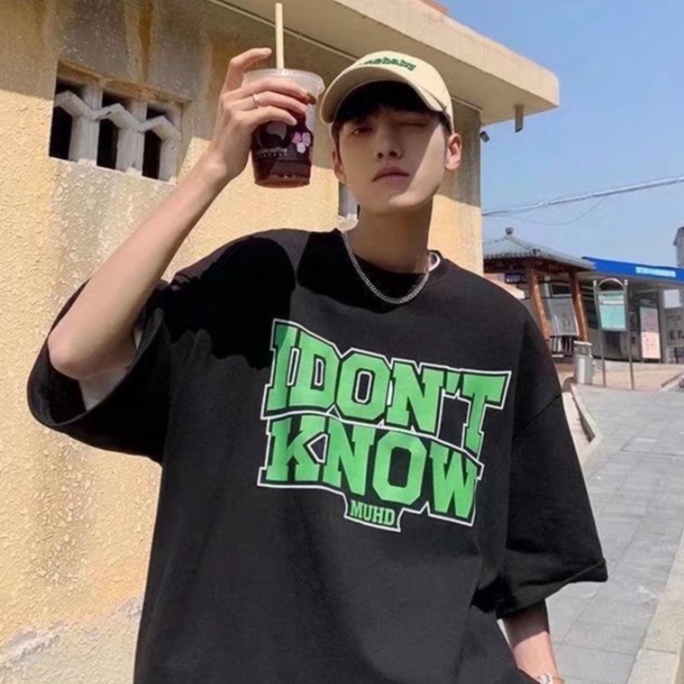 Áo Thun Tay Ngắn In Chữ Thời Trang Dành Cho Nam Áo Phông Nửa Tay đơn Giản Màu Xanh Lá Cây