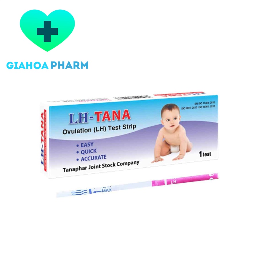 Que thử rụng trứng LH TANA (Tanaphar) - Dụng cụ test phát hiện ngày rụng trứng, giúp sinh con hiệu quả, chính xác