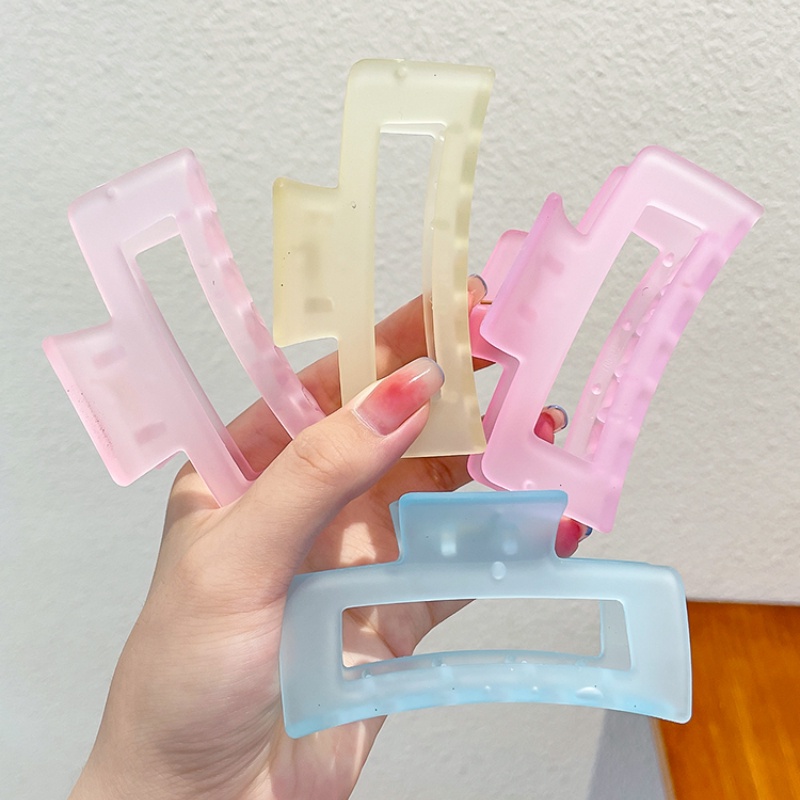 Kẹp Tóc Hình Móng Vuốt Cá Mập Bằng Acrylic Nhiều Màu Sắc