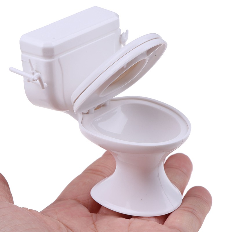 [superhomestore]Dollhouse Furniture Vintage Bathroom Toilet Miniature Toys Dolls Accessories