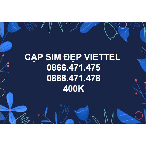 SIM CẶP TINH YÊU