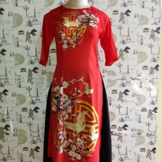 ÁO DÀI CÁCH TÂN IN HỌA TIẾT
