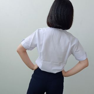 Áo Sơ Mi Học Sinh Nữ hình thật 100%