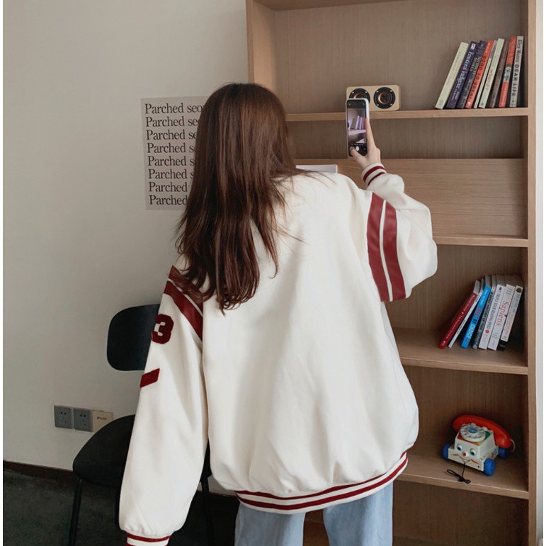 Áo khoác nỉ bomber nam nữ Phản Quang ,Áo sweater hoodie nam nữ from rộng unisex K53 | BigBuy360 - bigbuy360.vn