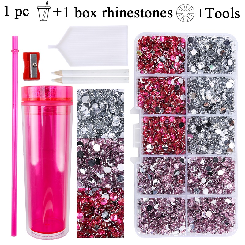 Qiao Cốc Đá Resin Pha Lê Màu Gradient Lấp Lánh Không Nóng Cố Định Bằng Nhựa Có Thể Tái Sử Dụng Trang Trí Nghệ