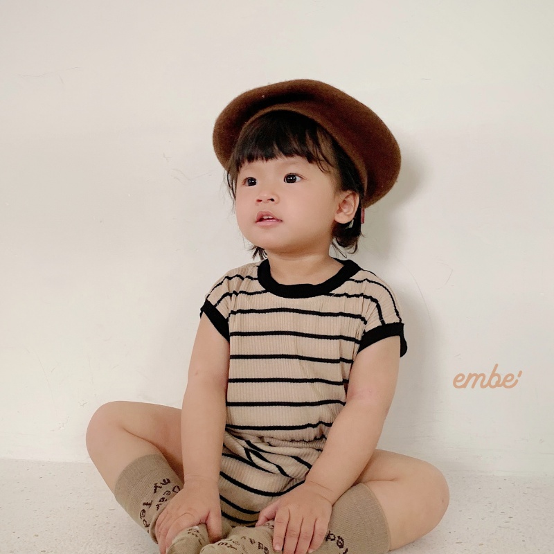 Bộ liền hoạ tiết sọc cho bé trai và bé gái - Ali Jumsuit