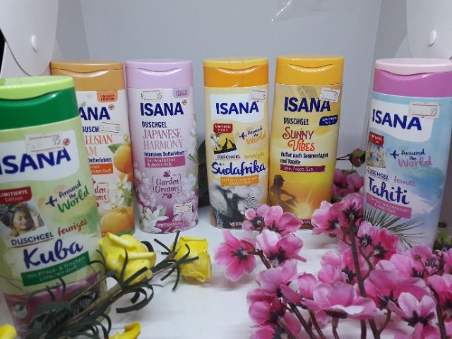 Sữa tắm ISANA Around the world phiên bản giới hạn 300ml