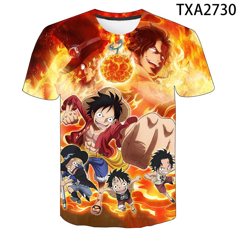 Áo Thun Tay Ngắn In Họa Tiết One Piece 3D Thời Trang Mùa Hè Dành Cho Nam Và Nữ 2022 XS-3XL