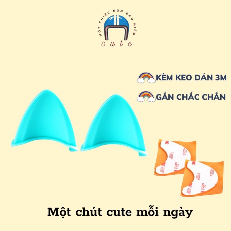 Tai Mèo Gắn Mũ Bảo Hiểm Cute_Nhiều Màu_Chất Liệu Nhựa PTU Cứng Cáp_Cute Shop