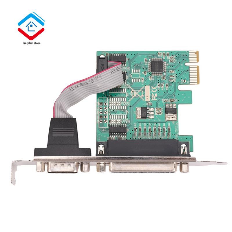 Card Chuyển Đổi Cổng Rs232 Rs-232 Serial Port Com & Db25 Comce Sang Pci-E Pci-E Wch382L