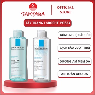 Nước tẩy trang La Roche Posay Pháp 400ml cho da dầu da nhạy cảm giúp làm dịu da và sạch lớp trang điểm