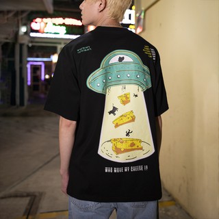 Áo Thun Cheese Hundred UFO Màu Đen