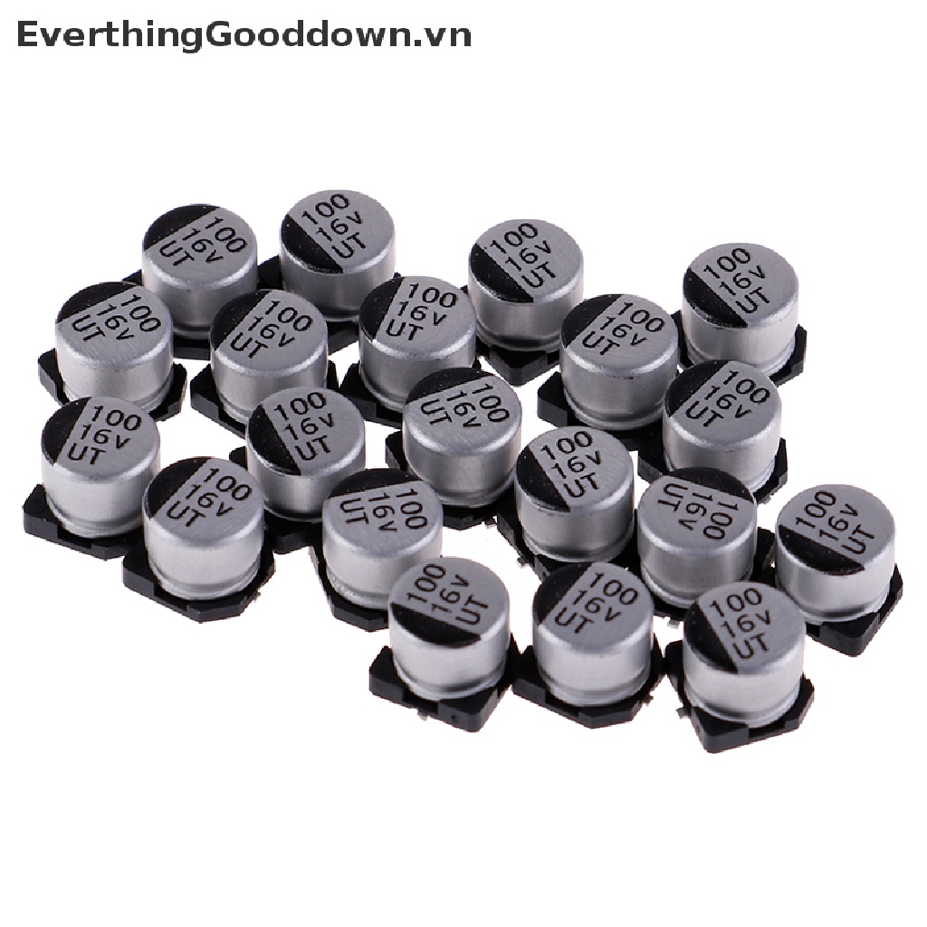 Set 20 Tụ Điện SMD 6 * 5 mm 16V 100uF Chuyên Dụng