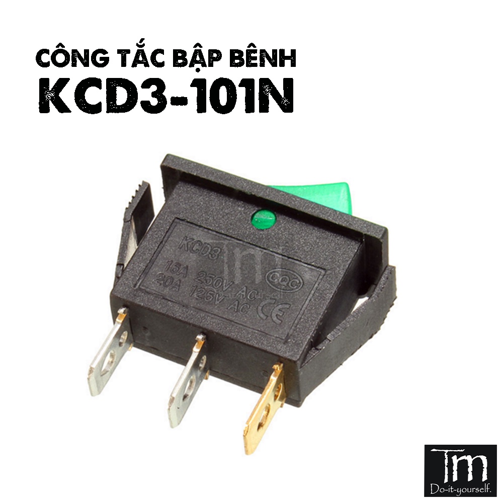 Công Tắc Bập Bênh 15A 220VAC KCD3-101N