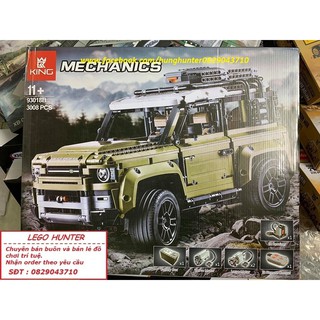 Xếp Hình Technic King 93018B Bộ lắp ráp Siêu Xe LandRover Vượt địa hình ( Phiên bản có điều khiển từ xa )