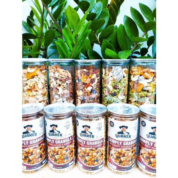 Granola Ăn Kiêng Nhiều Hạt - Ngũ Cốc Ăn Kiêng GRANOLA Không Đường Nhiều Hạt Quả Sấy Dinh Dưỡng ( 35% yến mạch) HỘP 500G