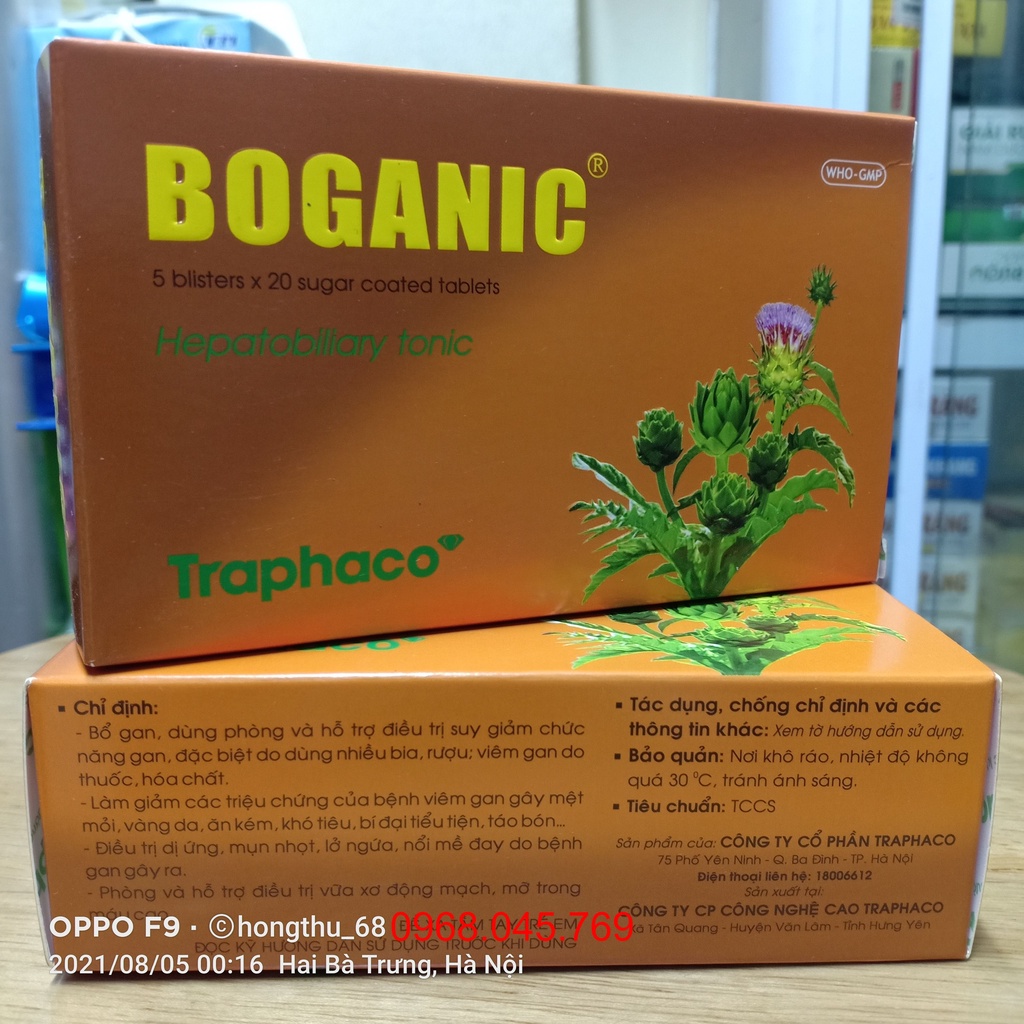 Bổ gan BOGANIC Traphaco giải độc gan, mát gan