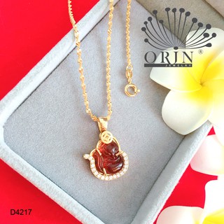 Dây chuyền nữ dạng xoắn mặt hồ ly màu nâu đính đá thiết kế bền màu cao cấp Orin D4217