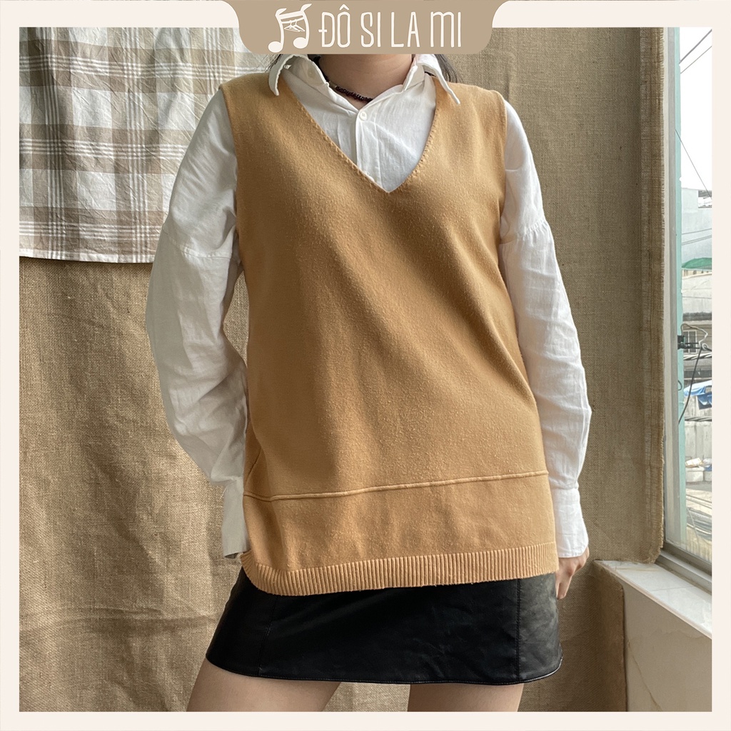 Áo Gile Len Cam Pastel Vintage | Secondhand | Đô Si La Mi | DD43 |