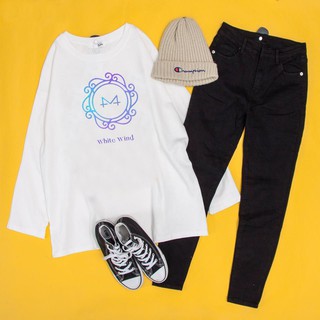 Áo Sweater MAMAMOO GOGOBEBE WHITE WIND [Set TEE + PANT]