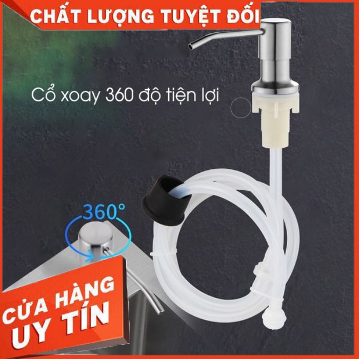 Bộ vòi bơm hút nước rửa bát gắn bồn tiện dụng, hút nước rửa chén, nước rửa bát xoay 360 dây silicol