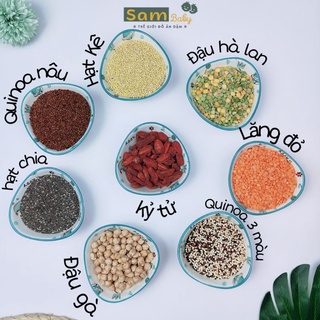 {Hạt hữu cơ} Đậu gà,quinoa,đậu xanh, hạt chia,bột hữu cơ Markal tách lẻ Sambaby1