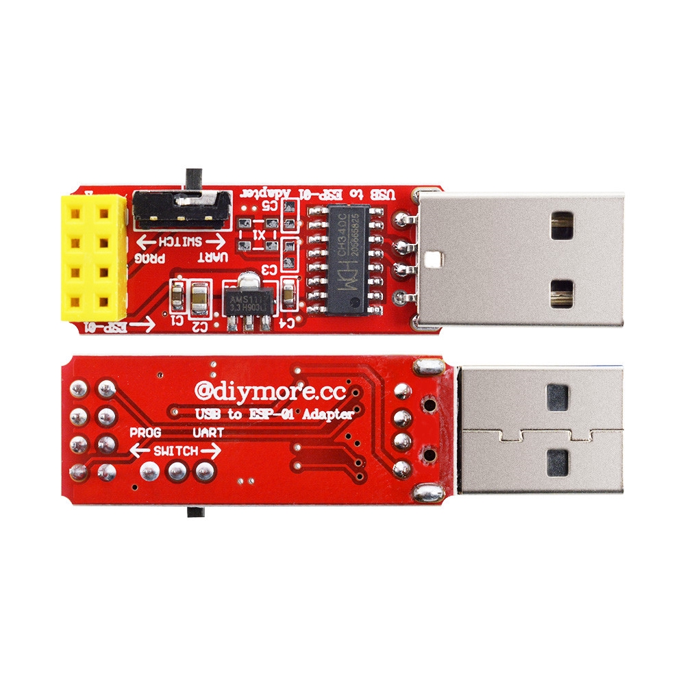 Mô đun chuyển đổi wifi DIYMORE USB sang ESP-01 ESP-01S với trình điều khiển CH340G dành cho Arduino