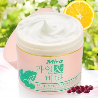Kem massage trái cây và vitamin chống lão hoá MIRA fruits & vita massage cream 300g