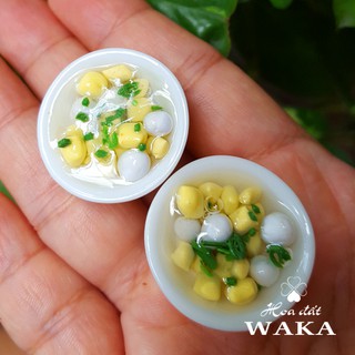 Canh bí đỏ mini food 01- mô hình 1/12