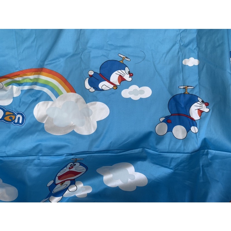 Vải hoạt hình may ga gối cho bé trai bé gái hình doraemon