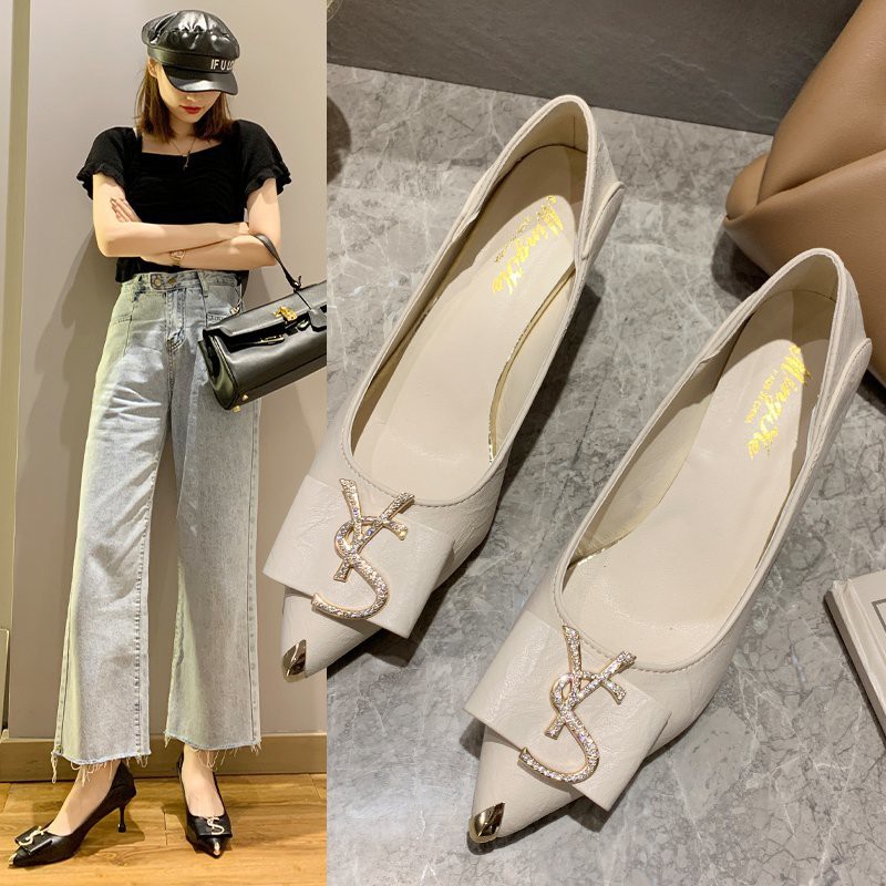 Giày big size nữ cao gót 5cm - 7cm gót nhọn size 40 - 41 42da mềm giá rẻ
