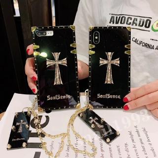 OPPO Reno3 Pro A91 A31 Realme 5 Vivo V17 V17 Pro S1 Pro Huawei P40 P40 Pro Samsung S20 S20 Plus S20 Ultra A91 A81 A71 A51fashion Vogue Chrome Heart Chian Soft Square Phone Case