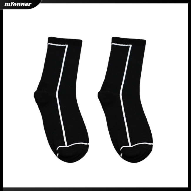 Vớ Thể Thao Cotton Thấm Hút Mồ Hôi In Đường Kẻ Cho Người Lớn