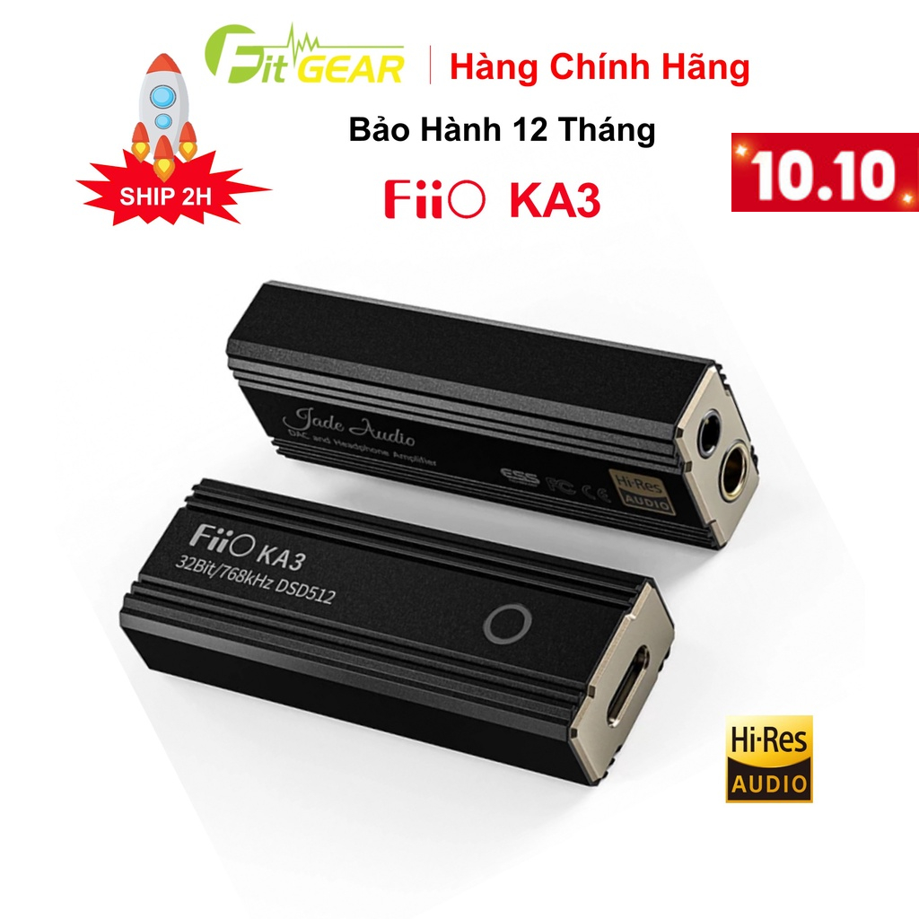 Thiết Bị Âm Thanh DAC/AMP Portable Fiio KA3