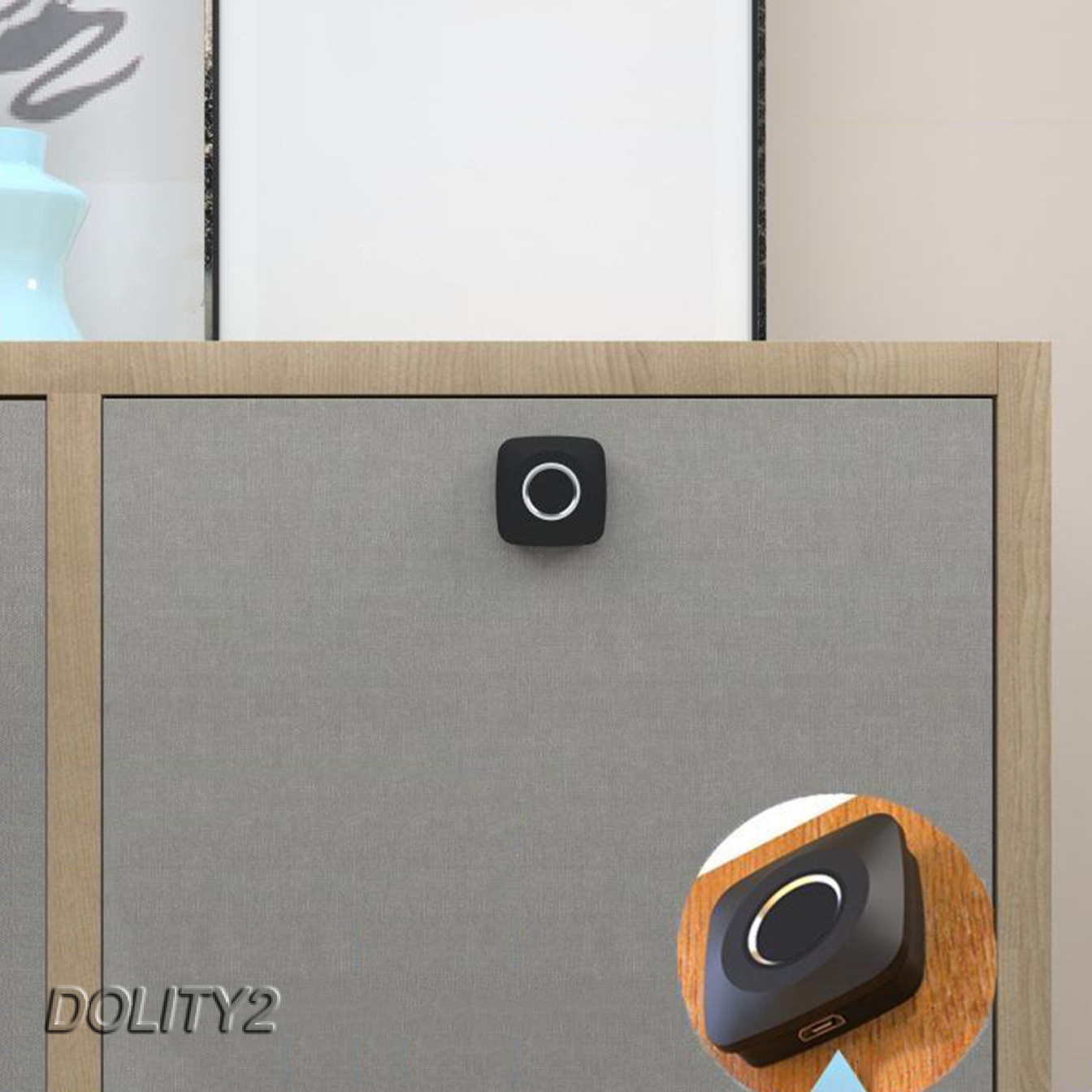 [DOLITY2]Smart Fingerprint Lock Anti-theft Cabinet Keyless Drawer Box Lock Home&Office