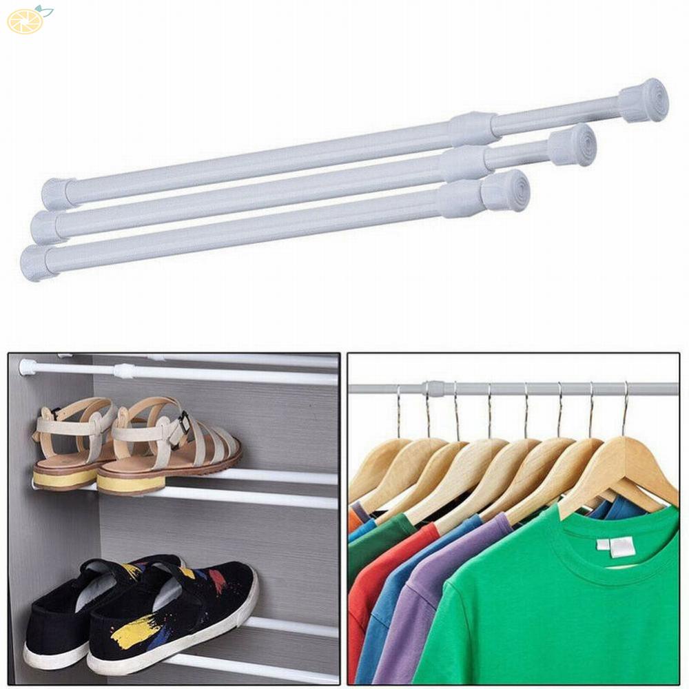 【VARSTR】1 Pcs Curtain Rail Pole Extendable Tension Rod  For Cupboards,kitchen,wardrobe