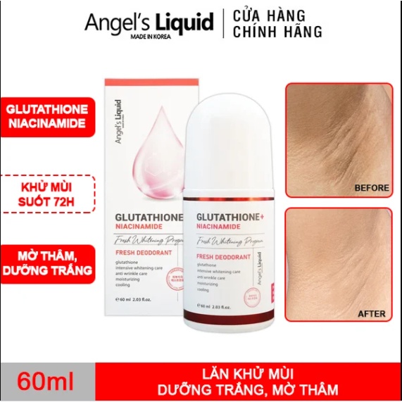 [Hàn Quốc] Lăn nách Glutathione Niacinamide dưỡng trắng da vùng nách 60ml