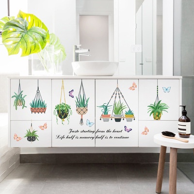 Decan dán tường, decan dán phòng đẹp hình cây xanh tươi SK9329