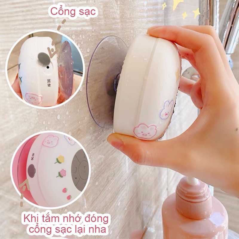 Loa Bluetooth Mini Không Dây Chống Nước Dùng Cho Nhà Tắm Đi Du Lịch Kết Nối Điện Thoại Android Ios PC
