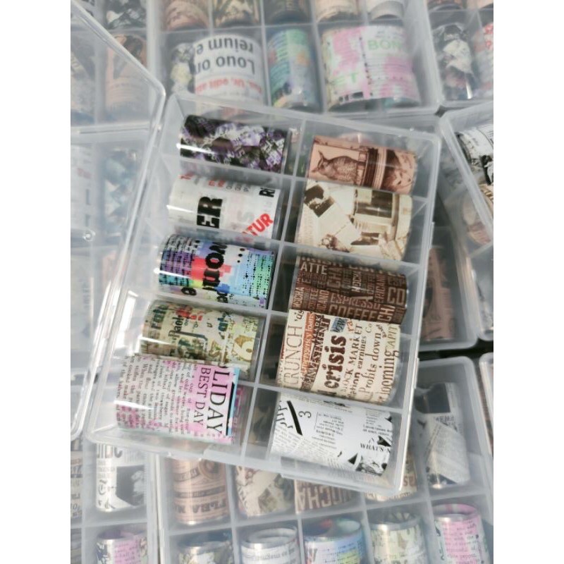 Foi logo, báo chí, hoa nail