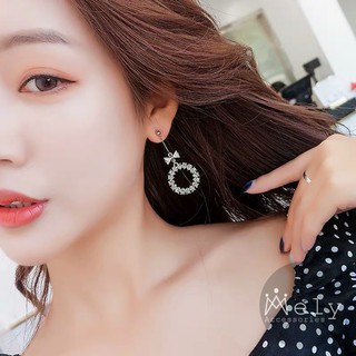 BÔNG TAI NƠ ĐÍNH ĐÁ - MELY 809