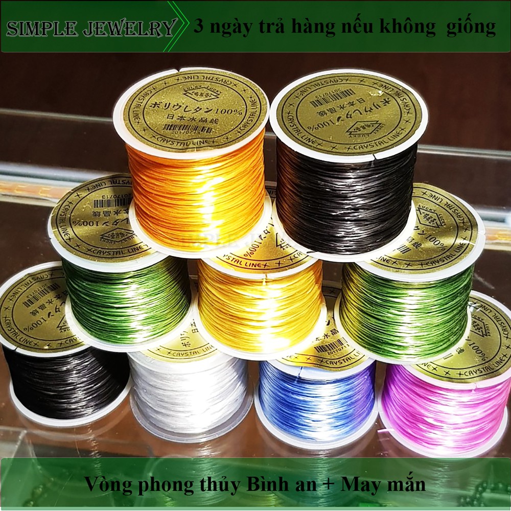 Dây xâu vòng đá chỉ chun co giãn và đàn hồi