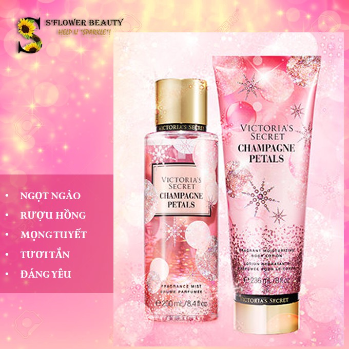 Xịt Thơm Toàn Thân Victoria’s Secret Body Mist - Champagne Petals | Blackberry Fizz | Vanilla Sparkle | Glittering Iris | BigBuy360 - bigbuy360.vn