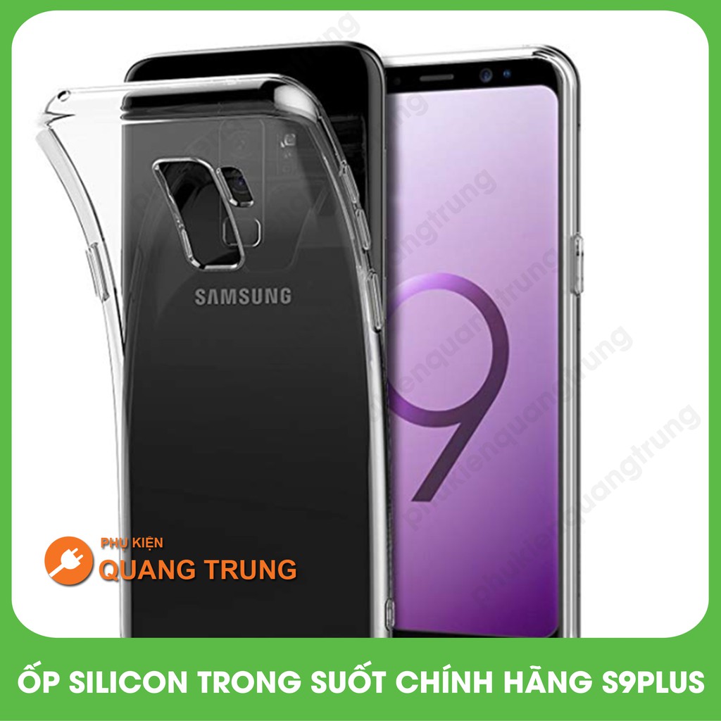 Ốp Silicon chính hãng theo máy của galaxy S9plus-Ốp rất ngon mà không lo bị ố