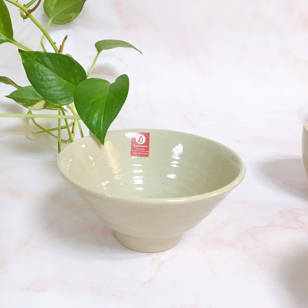 Bát Cơm SUPERWARE Nhựa Phíp 100% Melamine Nâu Đá - Stone