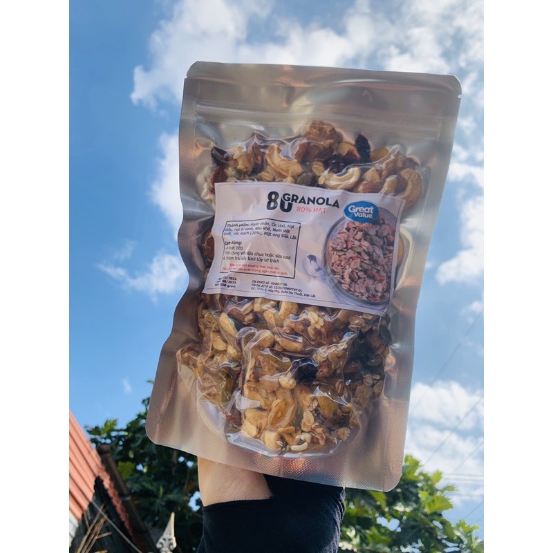 Ngũ Cốc Hạt Granola 85% Hạt- 100% Hạt